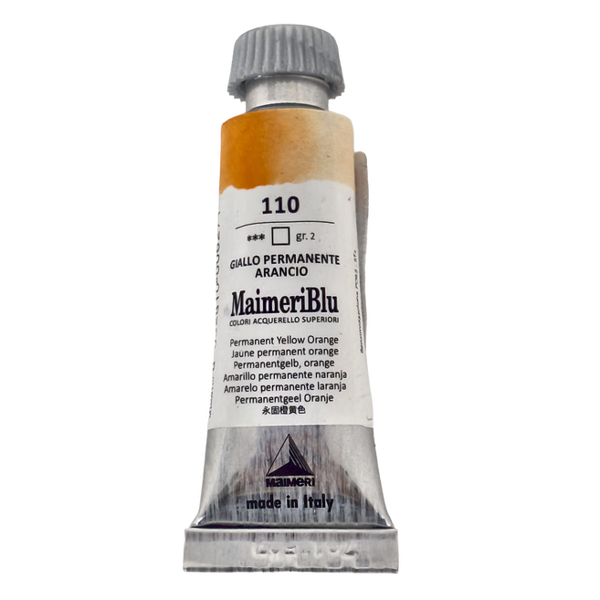 MaIMeRI 美利 管狀水彩 永固黃橙, 12ml, 1色