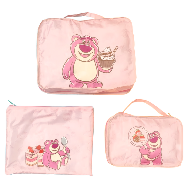 TOY STORY 玩具總動員 甜蜜夢境系列 拼接換洗包3件組 CA910 大 39.5 x 30.5cm + 中 35.5 x 27cm + 小 30 x 21cm