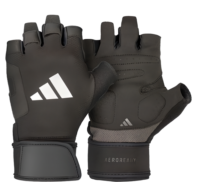 adidas 愛迪達 透氣加長防護手套, 黑色, 1雙