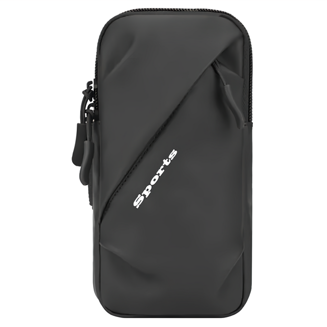 運動跑步健身專用手機臂包 雙層口袋設計 防潑水 彈力鬆緊帶 加寬後帶搭配雙重強力魔術貼