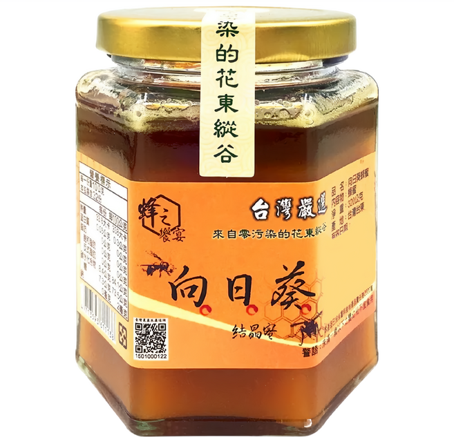蜂之饗宴 向日葵蜂蜜 結晶蜜, 1個, 320g