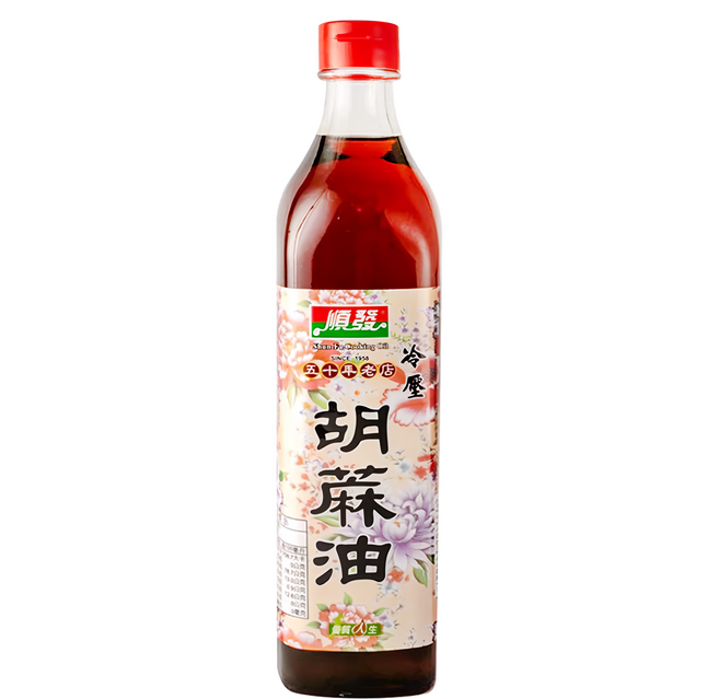 順發油品 冷壓胡麻油, 520ml, 1瓶