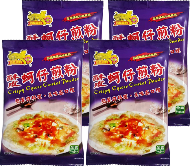 金錢豹 酥皮蚵仔煎粉, 4包, 250g