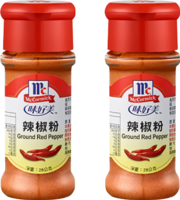 McCormick 味好美 調味料 辣椒粉, 28g, 2瓶