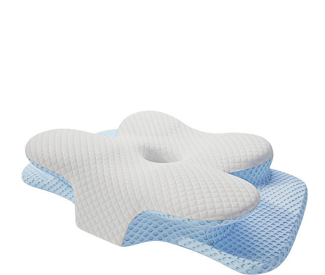 Home of flowers 繁花之家 蝶形深度睡眠譏憶枕, 1個, 冰絲菱形格