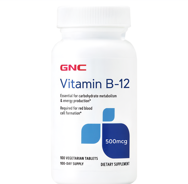 GNC 健安喜 維生素 B-12 500食品錠, 100顆, 500mg, 1罐