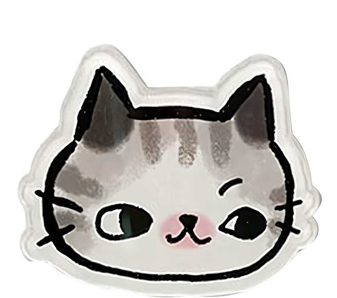 JOY STAR 九達 O_Cat 貓咪壓克力冰箱貼, 貓大頭