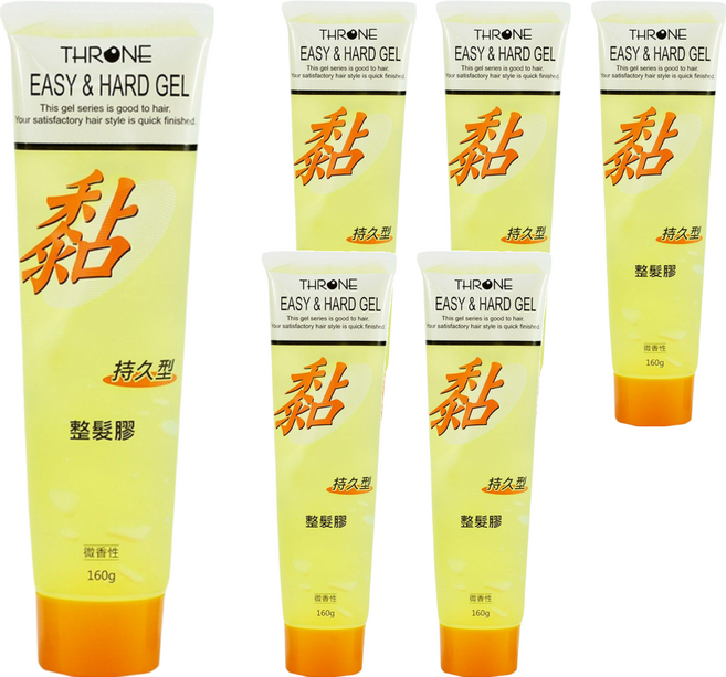 THRONE 斯儂恩 持久型整髮膠 易塑型, 160g, 6條