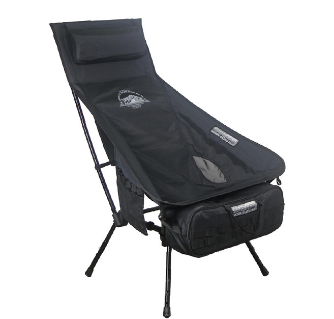 CAMPING ACE 野樂 黑森戰術 太空躺椅 ARC-6TB 武士黑, 1個