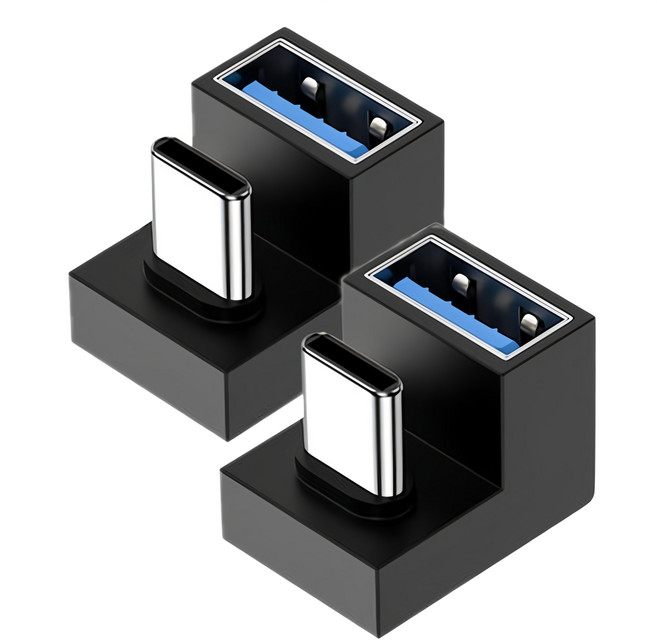 UniSync Type-C公轉USB3.0母 10Gbp高速轉接器OTG讀卡機 U型彎, 單一商品, 2個