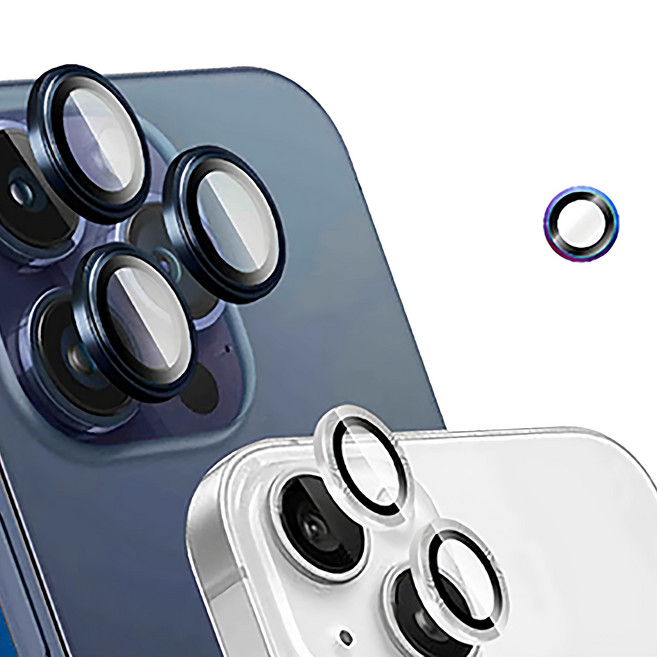 OWEIDA 歐威達 星耀鋁金屬鏡頭保護鏡 鏡頭環 三眼 炫彩, 1組