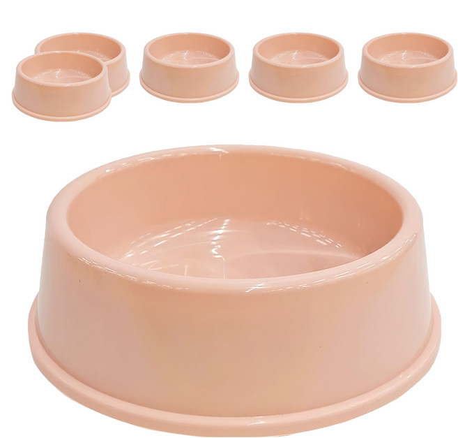 寵物夢工廠 北歐風飼料碗 L, 顏色隨機, 6個