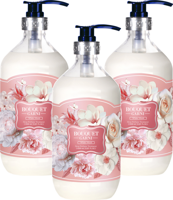 BOUQUET GARNI 香水護髮素, 白麝香, 1L, 3瓶