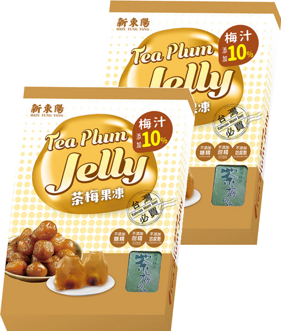 新東陽 台灣果品 茶梅凍, 500g, 2盒
