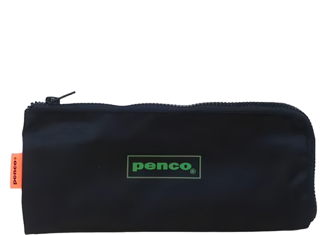 HIGHTIDE penco L型輕巧筆袋 GP090-BK, 黑色, 1個