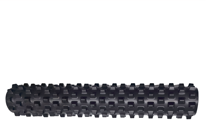 RUMBLE ROLLER 長版 加強滾筒 高耐用度不易變形 深層按摩舒緩, 黑色, 1個