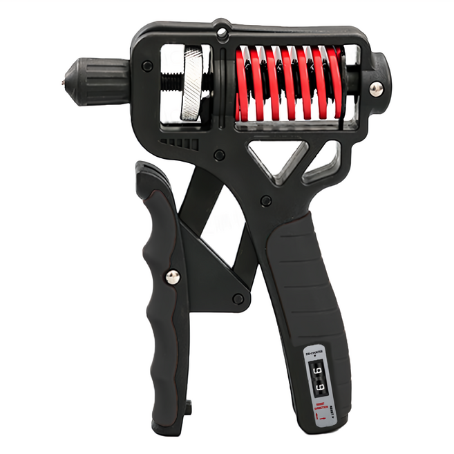 FANCY LIFE 專業加重計數握力器, 黑色, 1個