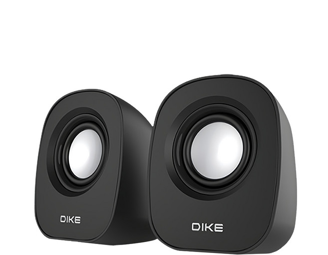 DIKE 2.0多媒體喇叭 USB供電 細膩聲音 小巧便攜, DSM223, 黑色