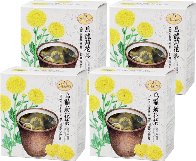 Magnet 曼寧 烏龍菊花茶, 1.5g, 15包, 4盒