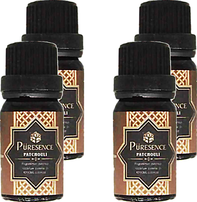 PURESENCE 樸香氛 精油, 天然廣藿香, 10ml, 4瓶
