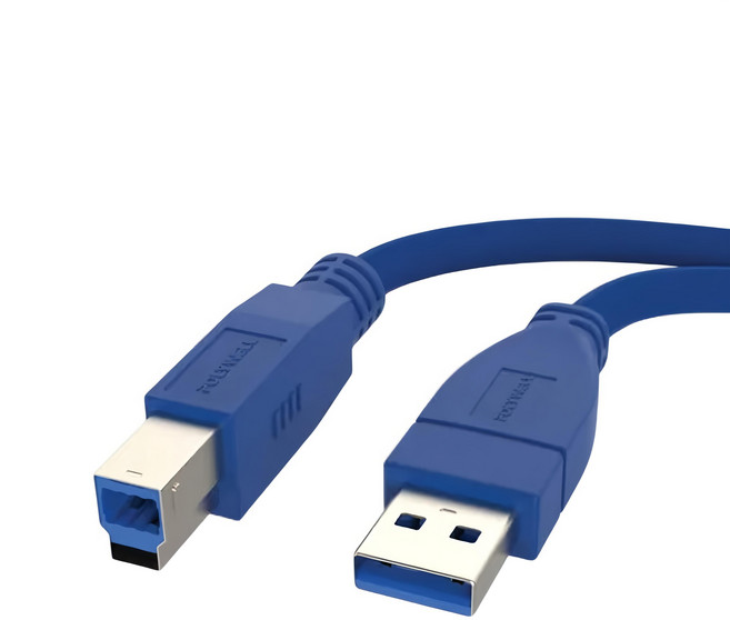 POLYWELL 寶利威爾 USB3.0 A公 To B公高速傳輸線, 100cm, 藍色, 1個