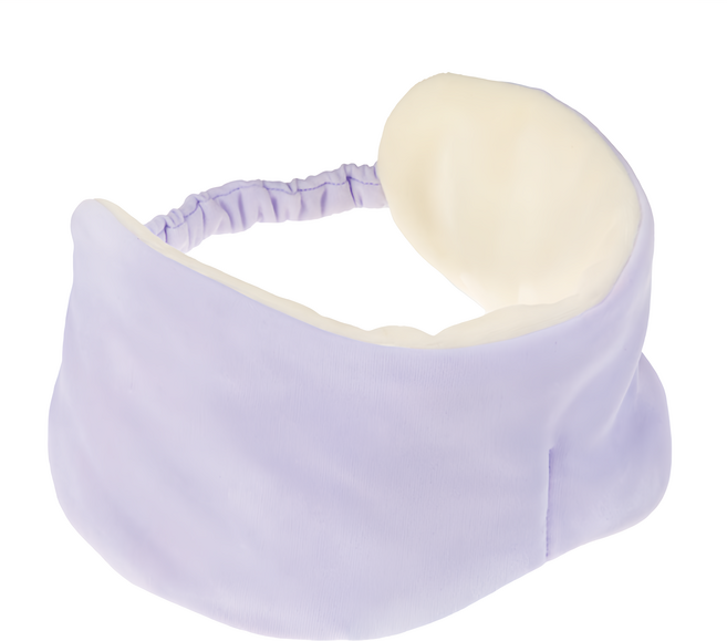 Alphax 助眠美容眼罩 Melts Puff 耳溫眼罩 紫色 頭圍54-58cm, 1入, 1個