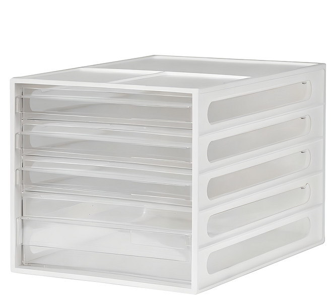 SHUTER 樹德 livinbox 桌上型資料櫃 DD-1213 250 x 340 x 230mm, 白色, 4層