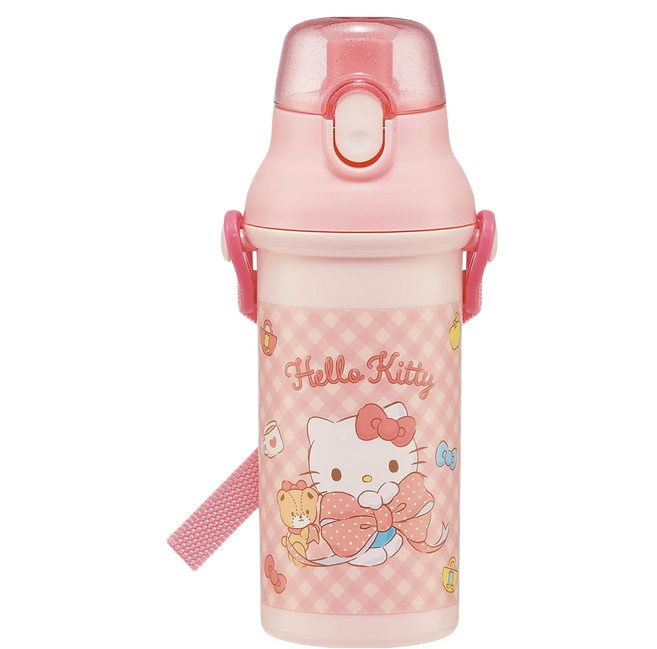 Skater AG彈蓋直飲水壺, Hello Kitty, 480ml, 1個