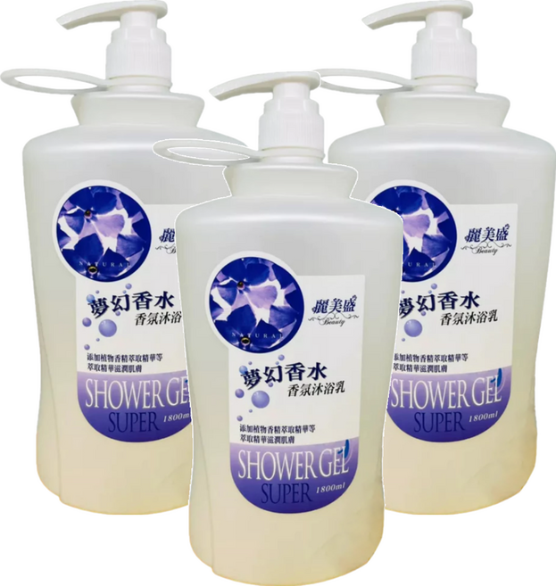 麗美盛 沐浴乳 夢幻香水, 1.8L, 3罐