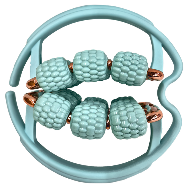 MICHAEL FITNESS 麥克健身 升級三層18輪夾腿按摩器 曠野綠, 1個