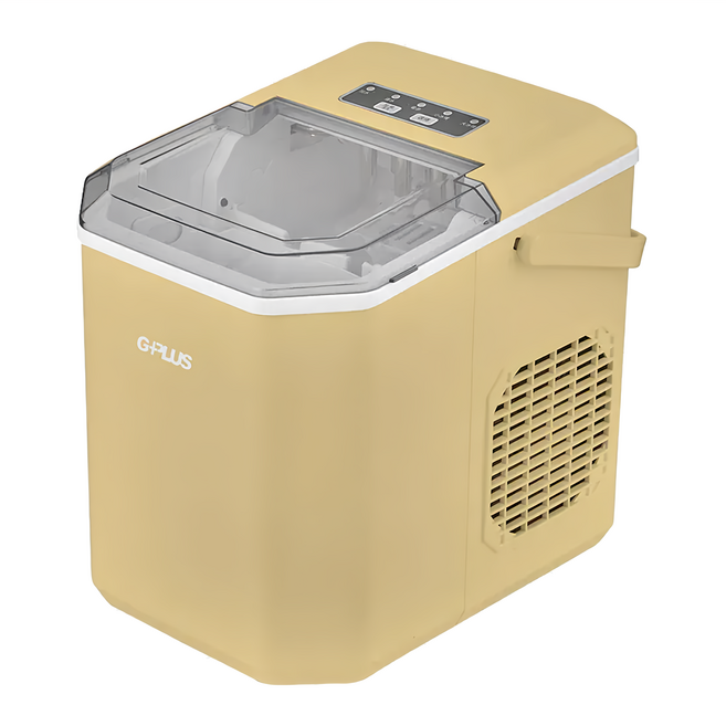 GPLUS 拓勤 小冰快微電腦全自動製冰機 22.2 x 29.4 x 29cm 黃色 6.2kg 1.2L, GP-IM01