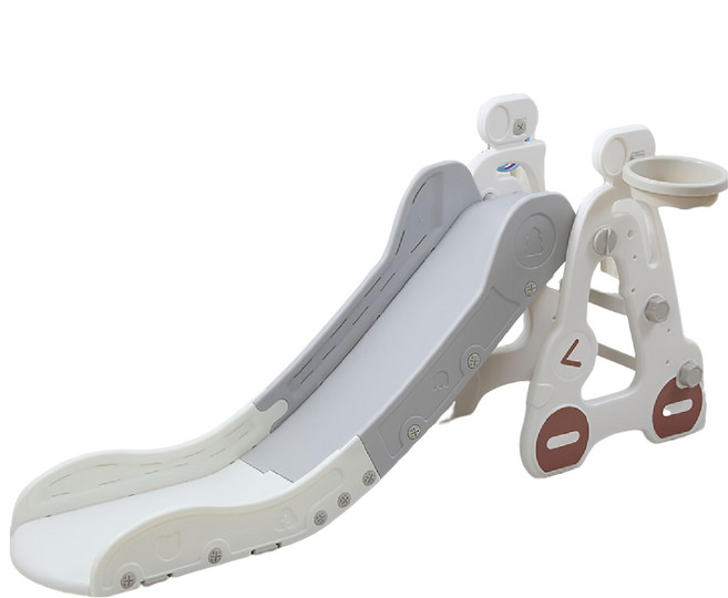 眨眼小車溜滑梯組 IN-915, 白色, 1組