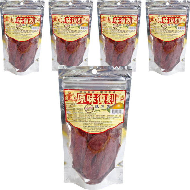原味復刻 辣芒果, 95g, 5包
