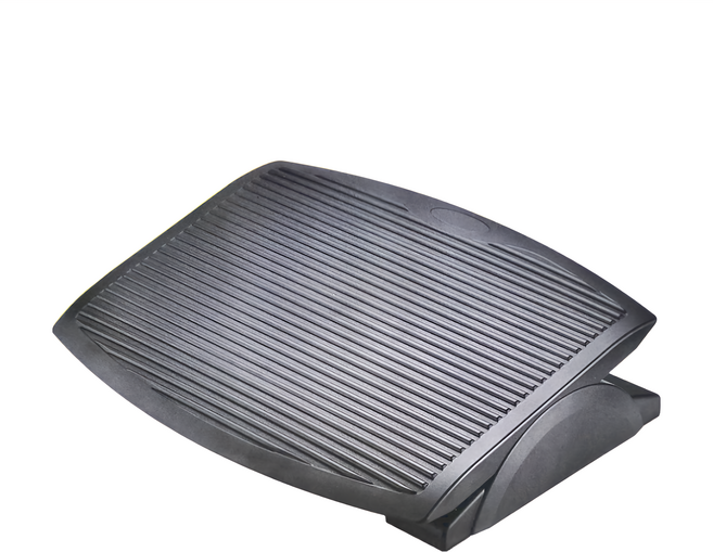 AIDATA 愛得他 可調式腳踏板 可輕鬆調整角度 表面紋像設計 腳底輕微按摩, 人體工學 灰色, 1個