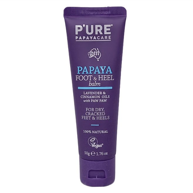 P'URE PAPAYACARE 淨天然 木瓜足部腳跟滋潤霜, 1條, 1條, 50g