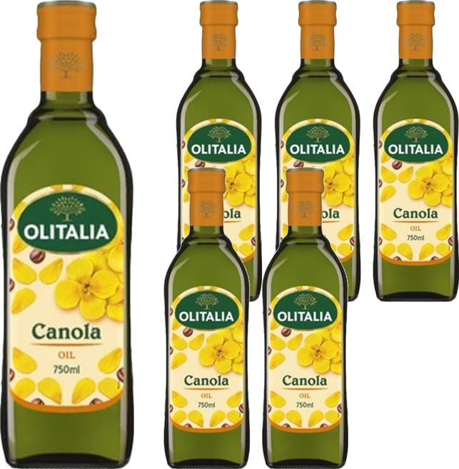 OLITALIA 奧利塔 頂級芥花油, 750ml, 6瓶