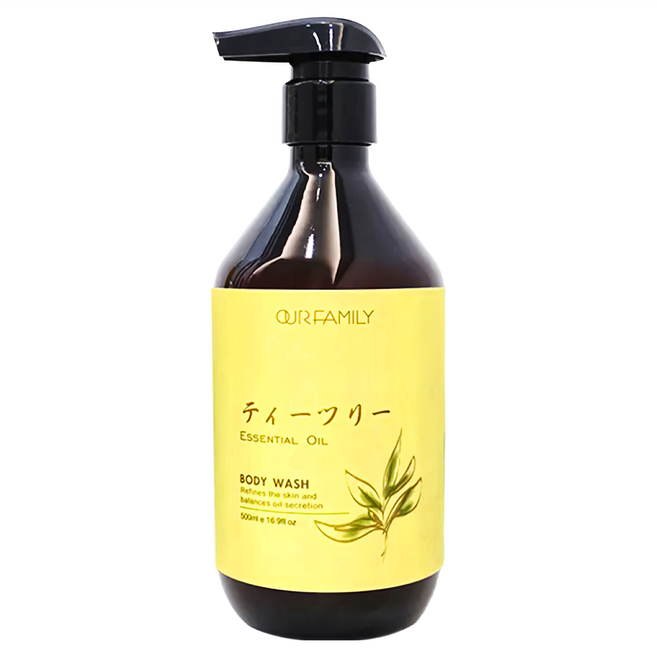 OUR FAMILY 一家人 益生菌 茶樹療癒淨肌沐浴, 500ml, 1瓶