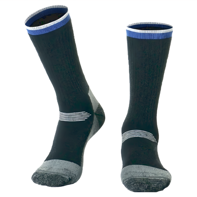 PORA BELLA 高筒撞色羊毛保暖襪 RB3334 黑色 1雙