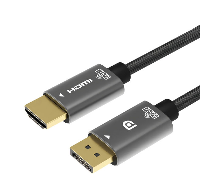 POLYWELL 寶利威爾 DP轉HDMI訊號轉換線 1.8m, PW15-T46-A025, 1條