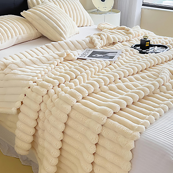 抗靜電雙面兔絨毛毯被 雙人