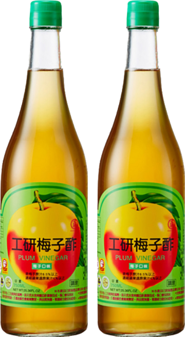 KONG YEN 工研 梅子醋, 750ml, 2瓶