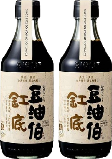 豆油伯 缸底釀造醬油, 300ml, 2瓶