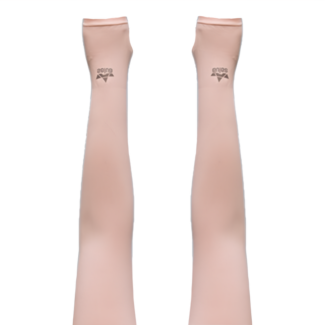 salua 抗UV運動冰袖套 F 84粉紅色 1雙, 粉紅色