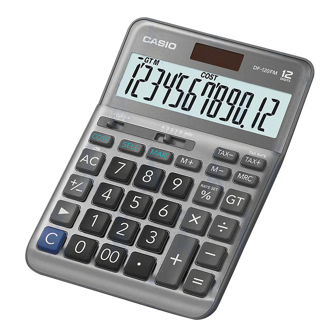 CASIO 卡西歐 計算機, 灰色, 1個