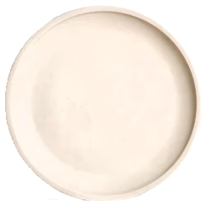 Homely Zakka 莫蘭迪啞光磨砂陶瓷餐盤碗餐具 小圓平盤, 莫蘭迪白, 1個