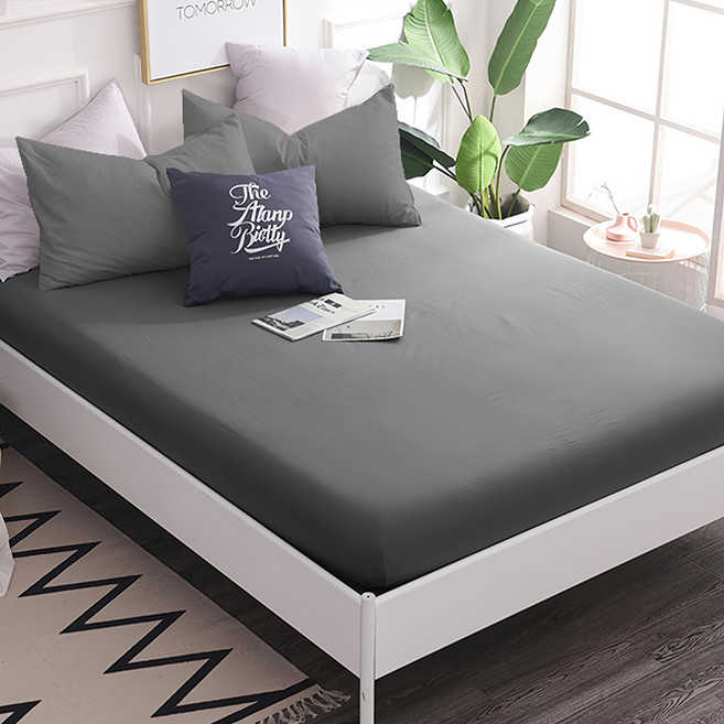 J-bedtime 床寢時光 台灣製 純色絲柔棉床包枕套組