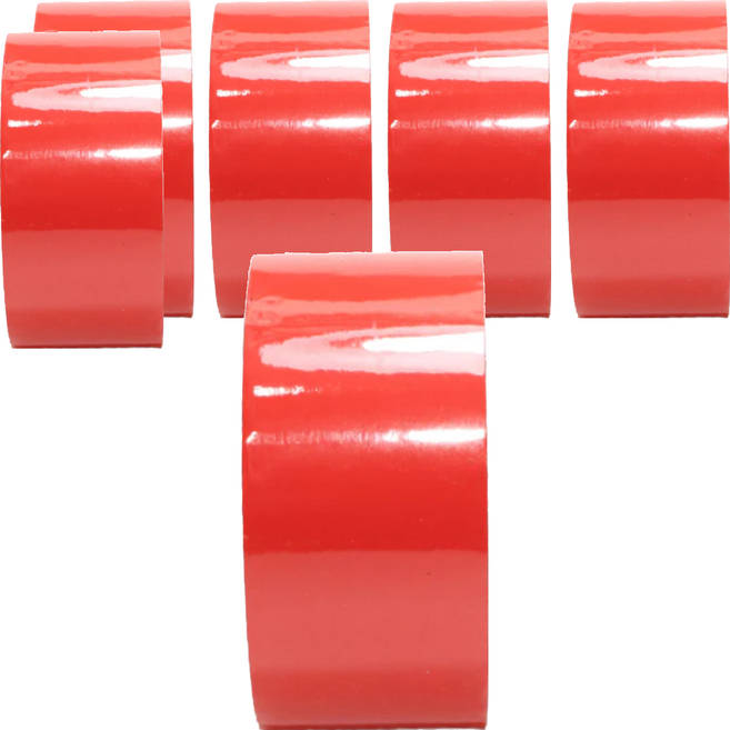 3K牌 彩色封箱膠帶 寬度48mm x 長度50y x 厚度0.043 紅色 6捲, 1組