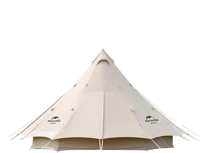 Naturehike 挪客 Brighten 20棉布金字塔帳篷 朗 地布 NH20ZP012 3.8 KG 512 x 475cm, 流沙金, 1個, 12人
