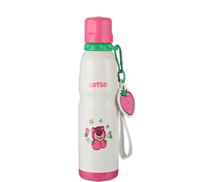 BEDDYBEAR 杯具熊 運動保溫水壺, 運動草莓熊, 600ml, 1個