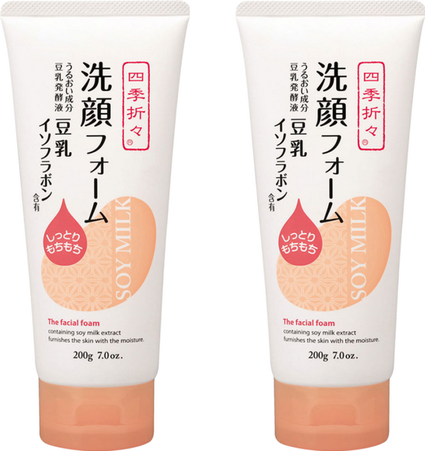 四季折々 豆乳保濕洗面乳, 200g, 2條